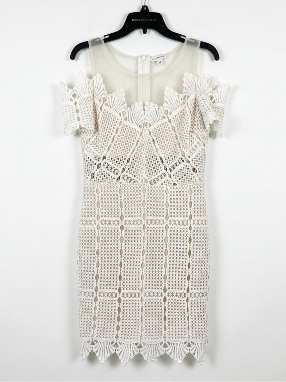 Soieblu White Lace Dress Medium M Bridal Shower Graduation Rehearsal Dinner Boho